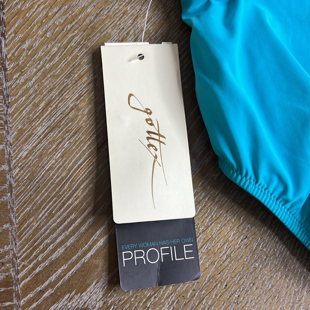 PROFILE BY GOTTEX Plus Size Aqua Swim Bikini Bottoms 14 - Picture 6 of 8